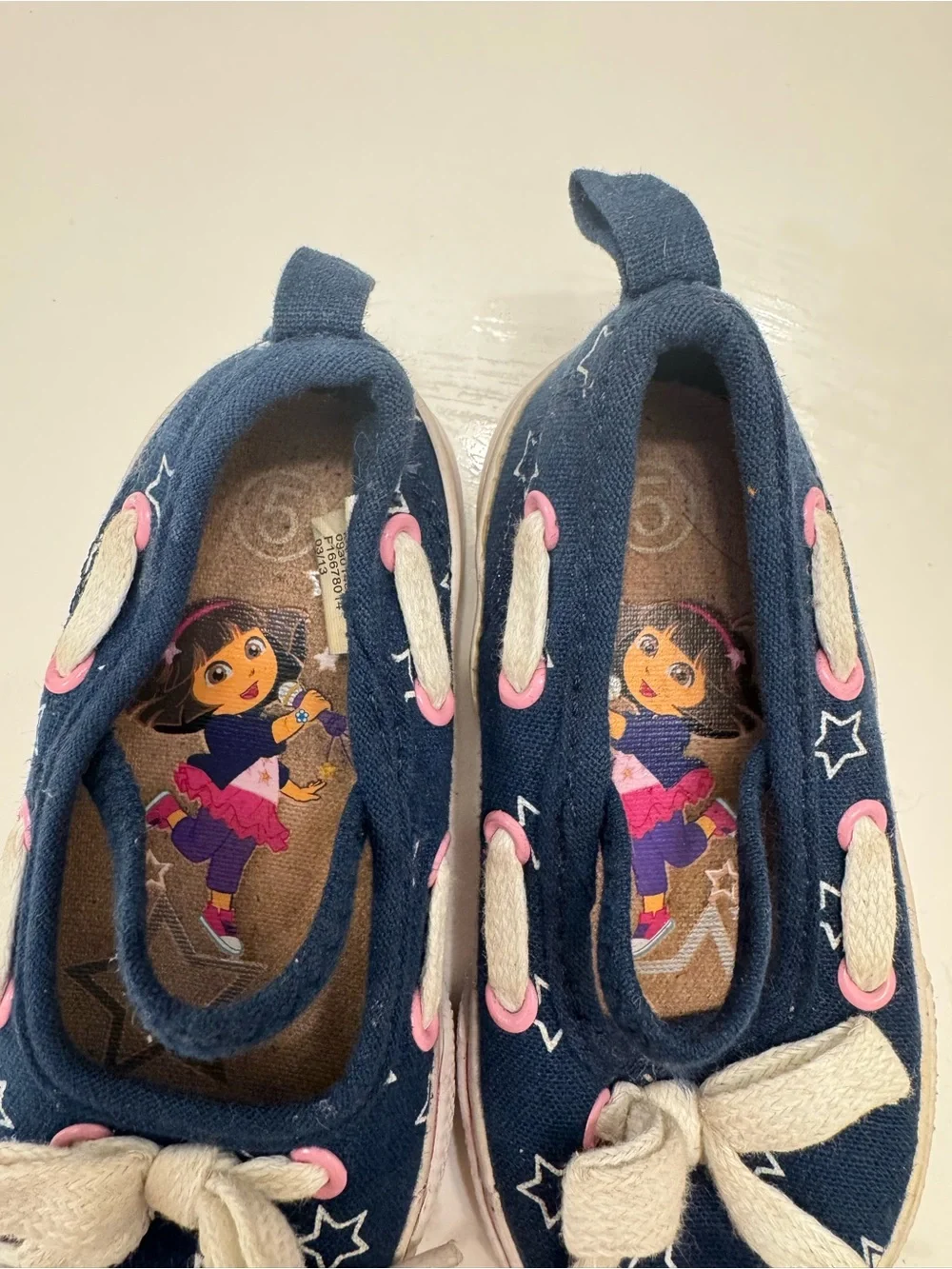 Nickelodeon Navy Girls Slip-On Shoes with Pink Accents